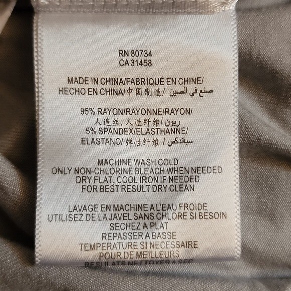 BCBGMAXAZRIA Gray One Shoulder Dress Size Large NWOT - Picture 16 of 16